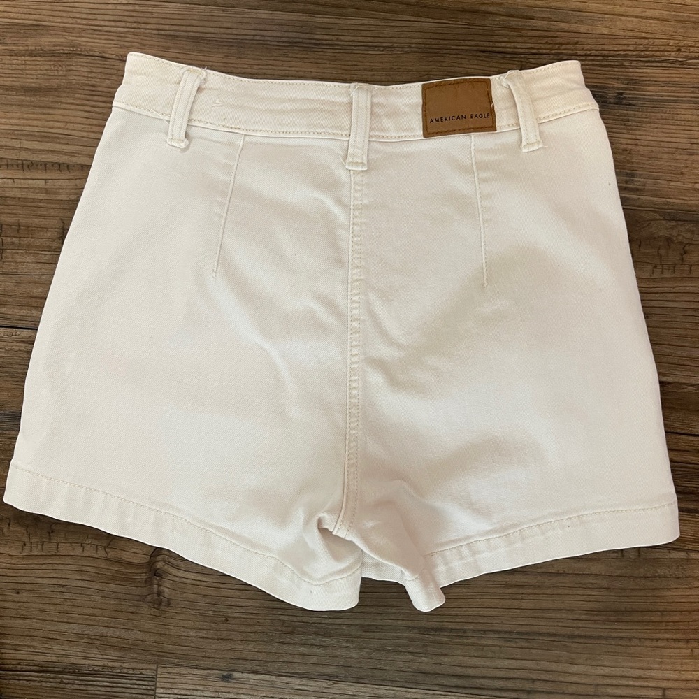 American Eagle Outfitters High Waist Cream Skort - Picture 4 of 8